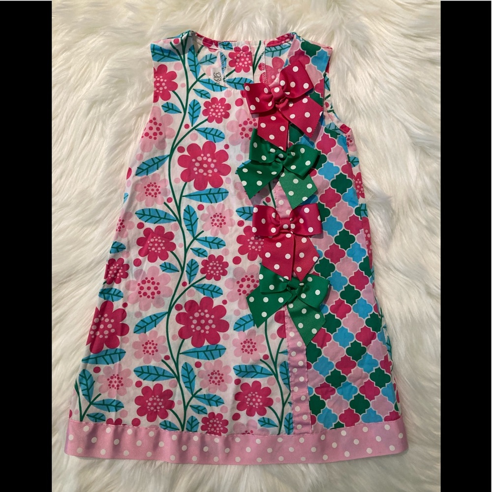 Bonnie Jean Floral Print Dress 3T